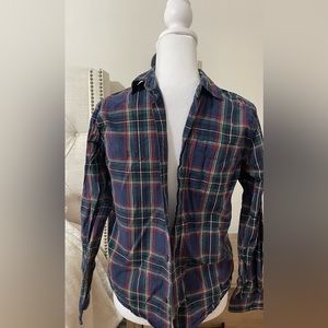 Children’s place Button down Plaid shirt . Size 10-12 Large